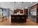 Spacious kitchen with a central island and stainless steel appliances at 255 Capellan St, Wake Forest, NC 27587