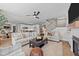 Inviting open-concept living space with a view into the kitchen, ideal for modern living at 257 Reese Dr, Willow Springs, NC 27592
