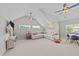 Large living room with a tv, white couch and lots of space to hang out at 257 Reese Dr, Willow Springs, NC 27592