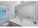 Bright bathroom showcasing a vanity with lots of counter space, toilet, and shower at 30 Dowdy Ct, Youngsville, NC 27596