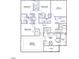 Upstairs layout featuring bedrooms, bathrooms, a laundry room, and a bonus room at 3019 Dog Rose Dr # 168, Durham, NC 27703