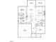 Layout of a home featuring an open-concept kitchen, Gathering room, and a two car garage at 3019 Dog Rose Dr # 168, Durham, NC 27703