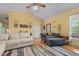 Spacious living room featuring hardwood floors, neutral tones, and a welcoming atmosphere at 342 Mcleod Rd, Broadway, NC 27505
