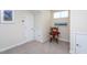 Bonus room with neutral walls and carpet can be used for extra storage or as an extra playroom at 3827 Heritage Spring Circle Cir, Wake Forest, NC 27587