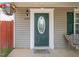 Charming front door with decorative glass, sidelight, and hanging flower basket for a welcoming entrance at 4125 Palafox Ct, Raleigh, NC 27604