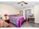 Comfortable bedroom with a large bed, coordinated decor, and natural light at 4125 Palafox Ct, Raleigh, NC 27604