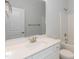 Bathroom featuring a vanity and a tub/shower combo at 44 Cooper Branch Ct, Fuquay Varina, NC 27526