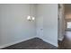 The Dining Room includes a modern light fixture and neutral paint at 44 Cooper Branch Ct, Fuquay Varina, NC 27526