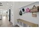 Hallway featuring coat rack and storage bench at 484 Autumn Rain St, Cary, NC 27519