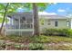 Charming backyard with a screened-in porch and lush, mature trees at 5420 Royal Troon Dr, Raleigh, NC 27604