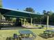 Community playground with picnic tables and a shaded play area for children to enjoy the outdoors at 5420 Royal Troon Dr, Raleigh, NC 27604
