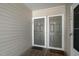Close up of front door entrance to condos 205 and 206, ready for you to call home at 6011 Winterpointe Ln # 205, Raleigh, NC 27606