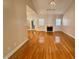 Living room with hardwood floors and fireplace at 6715 St Johns Ct, Raleigh, NC 27616