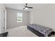 Inviting bedroom with a ceiling fan, natural light, and ample space at 1230 Sunday Silence Dr, Knightdale, NC 27545