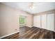 Bedroom features new floors, and a large window for plenty of natural light at 13 Patriot Cir, Durham, NC 27704