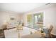 Comfortable living room with a sliding door to the outdoor deck at 13 Patriot Cir, Durham, NC 27704