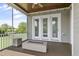 Cozy screened patio with outdoor furniture, offering a relaxing space with great views at 1429 Wragby Ln, Apex, NC 27502