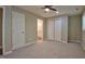 Bedroom featuring neutral colored walls, carpeting, ceiling fan and a closet at 1708 S Alston Ave, Durham, NC 27707