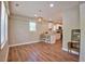 Dining area featuring hardwood floors, neutral walls, and natural light, perfect for entertaining and comfortable living at 1708 S Alston Ave, Durham, NC 27707