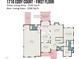 First floor plan layout showing the flow of rooms and dimensions at 1710 Eddy Ct, Franklinton, NC 27525