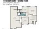Second floor plan layout showing the flow of rooms and dimensions at 1710 Eddy Ct, Franklinton, NC 27525