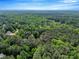 Sweeping aerial shot displaying a house surrounded by a lush green forest, ideal for nature lovers at 2201 Avinshire Pl, Wake Forest, NC 27587