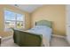 Bedroom with a large window and neutral carpet and paint at 244 N Prince Henry Way, Cameron, NC 28326