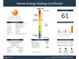 Home Energy Rating Certificate shows energy efficiency details and solar potential at 3004 Eden Harbor Ct, Raleigh, NC 27613