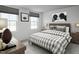 Relaxing bedroom featuring neutral decor, lots of natural light, and comfortable furniture at 302 N Coral Bells Way, Four Oaks, NC 27524