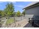 Charming balcony with wood flooring, metal railings, offering an inviting outdoor space at 310 Georgetown Rd, Raleigh, NC 27608