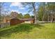 Expansive backyard with mature trees and a well-manicured lawn at 3126 Truitt Dr, Burlington, NC 27215