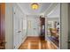 Bright and inviting foyer with hardwood floors and classic architectural details at 3126 Truitt Dr, Burlington, NC 27215