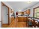 Spacious kitchen with wood cabinets, granite countertops, stainless steel appliances and hardwood floors at 3126 Truitt Dr, Burlington, NC 27215