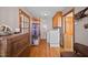 Convenient laundry room features a washer, dryer, and ample storage at 3126 Truitt Dr, Burlington, NC 27215