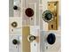 Collection of ornate and vintage door knobs at 330 W King St, Hillsborough, NC 27278