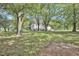 Expansive grassy yard with mature trees surrounding a traditional white two-story home at 3521 Banks Rd, Raleigh, NC 27603