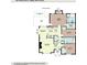Detailed floor plan showcasing the layout of the home with labeled rooms and dimensions at 3521 Piedmont Dr, Raleigh, NC 27604