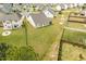 Extensive backyard with fencing, a green lawn and easy access to community amenities in the neighborhood at 404 Lily Pad Ct, Zebulon, NC 27597