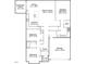 Detailed floor plan showcasing the layout of the home, including room dimensions and features at 404 Lily Pad Ct, Zebulon, NC 27597