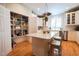 Spacious kitchen with a pantry, center island and ample counter space ideal for cooking and entertaining at 4331 Millcreek Cir, Pittsboro, NC 27312