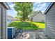 Spacious backyard with green grass and mature tree, perfect for outdoor activities at 48 Fashion Pl, Durham, NC 27705