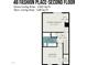 Second floor plan showcasing primary bedroom, bath, additional bedroom, and walk-in closets at 48 Fashion Pl, Durham, NC 27705