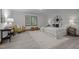 Main bedroom with a window view, decorated with lamps and a decorative compass at 608 Valen Ct, Chapel Hill, NC 27516