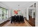 View of dining room set and hardwood floors at 6819 Rainwater Rd, Raleigh, NC 27615