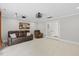 Cozy media room featuring plush seating, a projector, and French doors for an immersive entertainment experience at 6819 Rainwater Rd, Raleigh, NC 27615