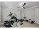 Bright workout room featuring modern exercise equipment, ideal for maintaining an active and healthy lifestyle at 6819 Rainwater Rd, Raleigh, NC 27615
