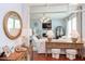 Inviting living room showcasing wood floors and an open doorway to a living room with modern décor at 715 Barlang Cir, Fuquay Varina, NC 27526