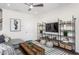 Inviting living room with modern decor and ample natural light at 718 Colby Pl, Durham, NC 27713