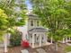 Beautiful home featuring a welcoming front porch with rocking chairs and well-manicured landscaping at 7829 Acc Blvd, Raleigh, NC 27617