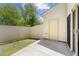Private backyard featuring a patio area and wooden fence at 7851 Allscott Way, Raleigh, NC 27612